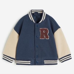 H&M kids boys Lined Baseball Jacket BOMBER